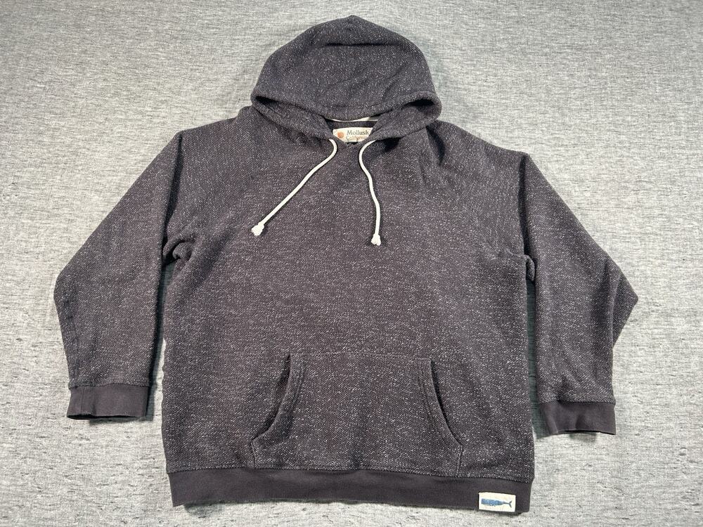 Mollusk California Hoodie Sweatshirt Mens Extra Large Grey Casual Pullover